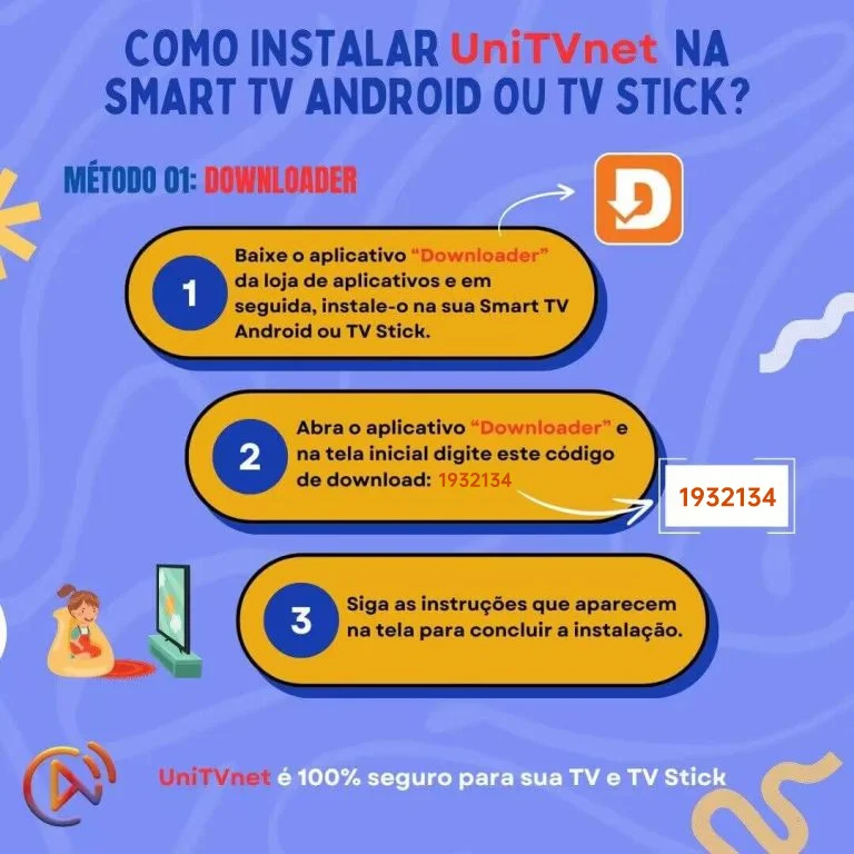 passos de instalação do unitv net metodo 1